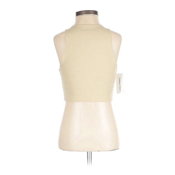 Outdoor‎ Voices Crop Tank Top XXS Beige Racerback 26.5” Bust 15” Length NWT - Picture 2 of 6